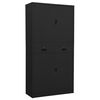 vidaXL Armadio per Ufficio Antracite 90x40x180 cm in Acciaio
