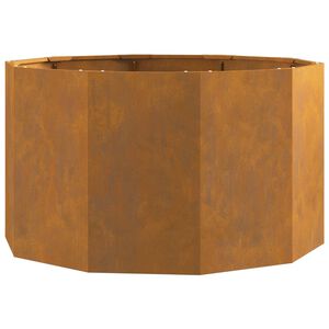 vidaXL Fioriera Ruggine 90 x 90 x 50 cm