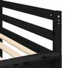 vidaXL Letto a Soppalco con Torre Bambini Bianco e Nero 90x190cm Pino