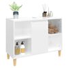 vidaXL Mobile Lavabo Bianco Lucido 80x33x60 cm in Legno Multistrato