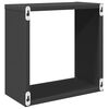 vidaXL Mensole Parete a Cubo 6 pz Grigie 30x15x30 cm