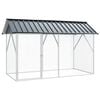 vidaXL Gabbia per uccelli Antracite 227 x 112 x 141 cm