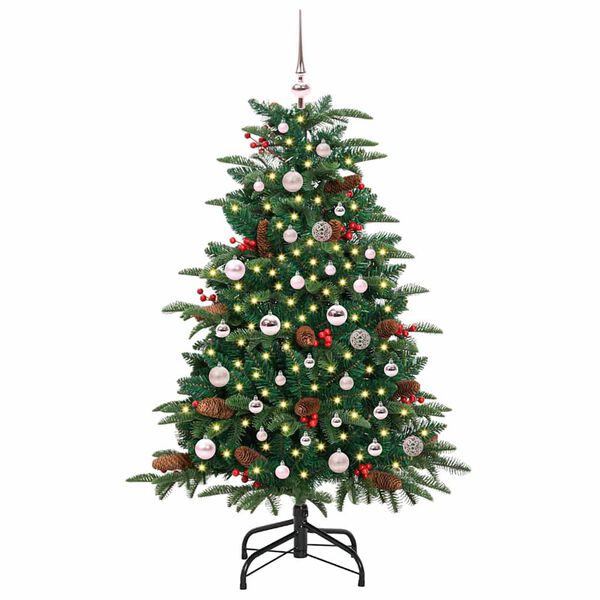 vidaXL Albero di Natale artificiale con 150 LED Verde 150 cm