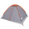 vidaXL Tenda da Campeggio a Cupola 2 Persone Grigio e Arancione