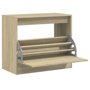 vidaXL Scarpiera Rovere Sonoma 80x42x69 cm in Legno Multistrato