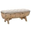 vidaXL panchina da stoccaggio 103 cm in legno massello di abete