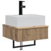 vidaXL Lavabo da Parete Rovere Artigianale 40 x 41 x 39 cm