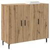 vidaXL Credenza Rovere artigianale 90 x 34 x 80 cm Legno multistrato