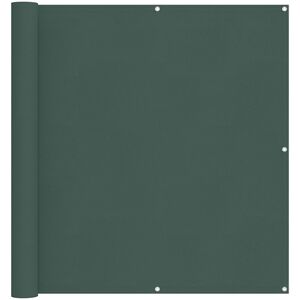 vidaXL Schermo da balcone Verde Scuro 110 x 600 cm Tessuto Oxford