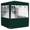 vidaXL Gazebo Professionale con Pareti 2,5x2,5 m Verde 90 g/m²
