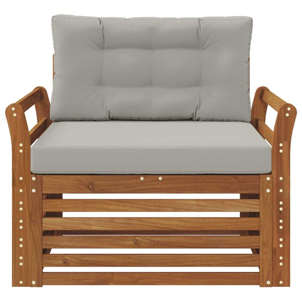 vidaXL Set di divani da esterno Legno di Acacia Massello e Poliestere