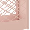 vidaXL Supporto per Ombrellone Rosa 28 x 12 x 41 cm Acciaio