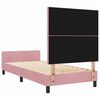 vidaXL Letto a molle con testiera Rosa 100 x 200 cm Velluto