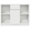 vidaXL Credenza con Cassetto Bianco 101x35x76 cm in Legno Multistrato