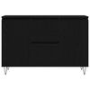 vidaXL Credenza Rovere Nero 101,5 x 35 x 70 cm Legno multistrato