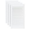 vidaXL Ante a Lamelle 4 pz Bianche 69x39,4 cm in Legno di Pino