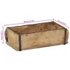 vidaXL Vassoio 4 pcs Marrone 30 x 15 x 9 cm Legno Recuperato Massello