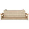 vidaXL Panchina a Dondolo Beige 109x62x40 cm in Polyrattan