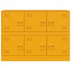 vidaXL Credenza Giallo Senape 99x39x73 cm in Acciaio