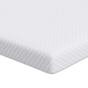 vidaXL Topper per materasso Bianco 70 x 200 cm Tessuto Jacquard