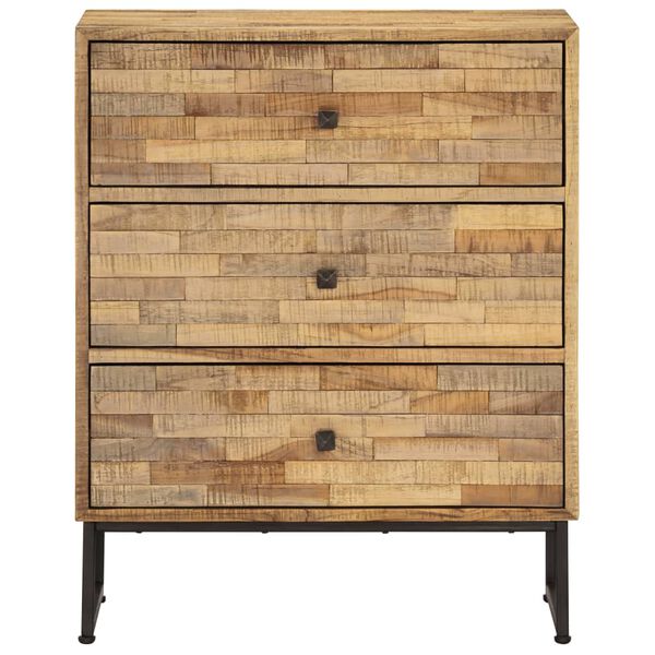 vidaXL Set Credenza 3 pz in Legno di Teak Recuperato