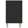 vidaXL Credenza Nera 100x36x60 cm in Legno Multistrato