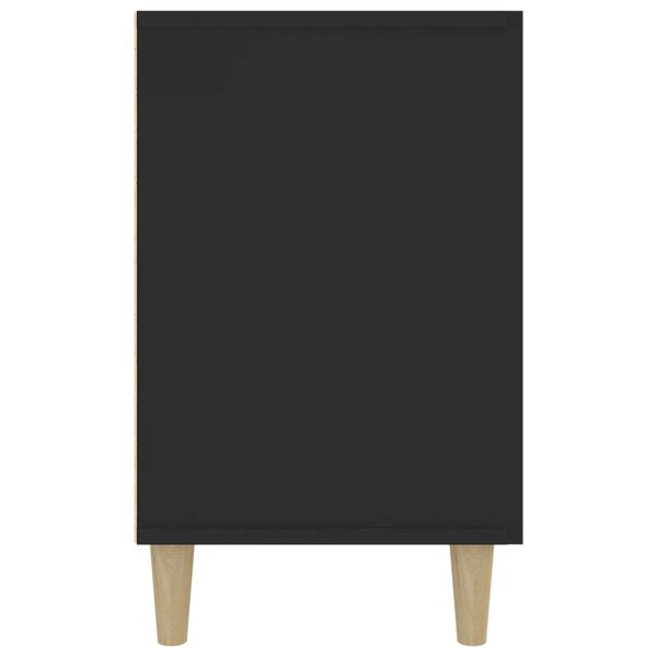 vidaXL Credenza Nera 100x36x60 cm in Legno Multistrato