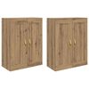 vidaXL Mobile a muro 2 pz Rovere artigianale 69,5 x 34 x 90 cm