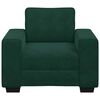 vidaXL Divano Sedia Verde Scuro 100x77x82 cm Velluto