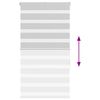 vidaXL Tenda a Rullo Zebra Larghezza Tessuto 75,9 cm Poliestere