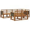 vidaXL Set di divani da esterno 7 pcs Naturale