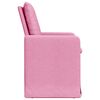 vidaXL Sedie da pranzo 2 pcs Rosa 57 x 67 x 98 cm Tessuto