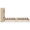 vidaXL Letto Libreria senza Materasso 90x200 cm Legno Massello Pino