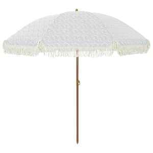vidaXL Ombrellone da Spiaggia 205 x 205 x 210 cm Poliestere e Acciaio