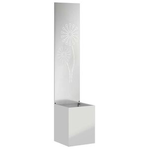 vidaXL Schermo per privacy in giardino Traforo Argento 32 x 150 cm