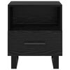 vidaXL Armadio da Notte con cassetto Rovere Nero 40 x 35 x 47,5 cm