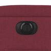 vidaXL Poltrona Alzapersona Reclinabile Elettrica Rosso Vino Tessuto