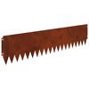 vidaXL Bordura per Prato 20 pz 103 x 25 cm Acciaio Ruggine