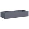vidaXL Fioriera Antracite 200x80x40 cm in Acciaio