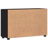 vidaXL Credenza FLORIN Nero 88,5 x 30,5 x 55,5 cm Legno multistrato
