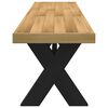vidaXL Panca Pranzo NOAIN Gambe a Forma X 180x40x45 cm Legno Massello