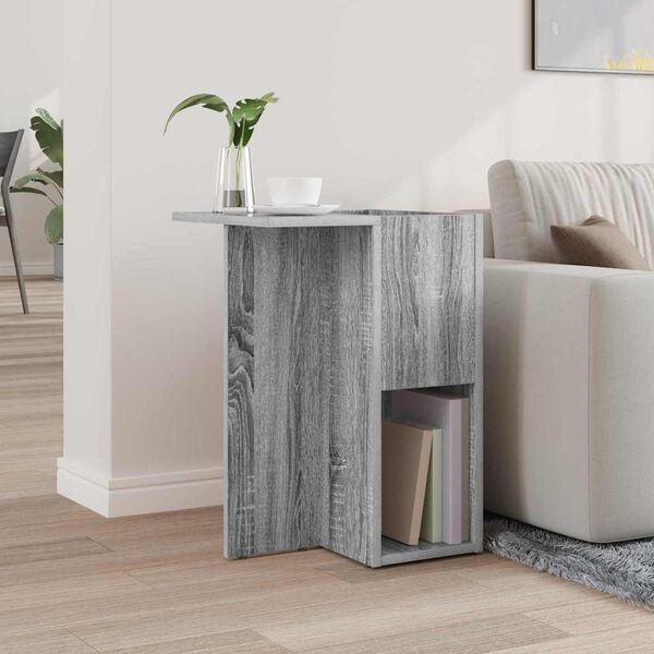 vidaXL Tavolino Grigio Sonoma 35 x 40 x 55 cm Legno multistrato
