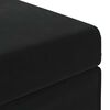 vidaXL Pouf Nero 61 x 41 x 40 cm Velluto e Legno Ingegnerizzato