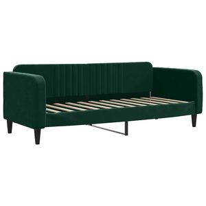 vidaXL Letto da Giorno Verde Scuro 80x200 cm in Velluto