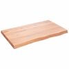 vidaXL Ripiano Muro Marrone 100x60x(2-6) cm Massello Rovere Trattato