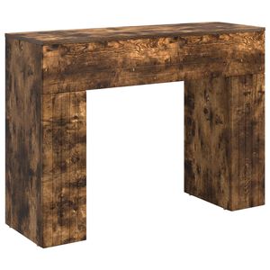 vidaXL Tavolino da salotto Rovere Fumo 102 x 35 x 75 cm