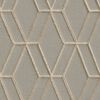 DUTCH WALLCOVERINGS Carta da Parati Design Esagonale Grigio