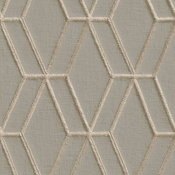 DUTCH WALLCOVERINGS Carta da Parati Design Esagonale Grigio
