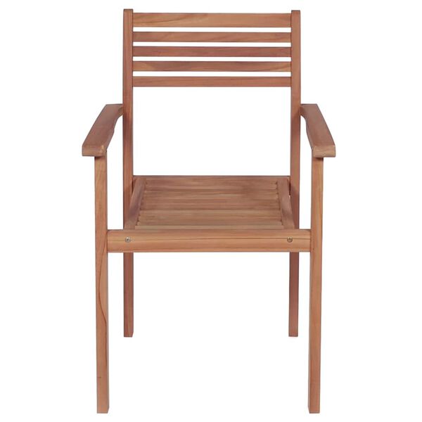 vidaXL Sedie da Giardino 4 pz con Cuscini Talpa in Massello di Teak