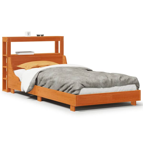 vidaXL Letto senza Materasso Marrone Cera 100x200 cm in Legno di Pino